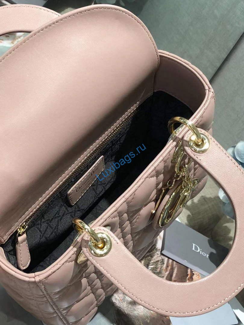 Dior Small Lady My ABCDior Bag Lambskin M0538 Light Pink | dior m0538 small lady my abcdior bag lambskin light pink 8