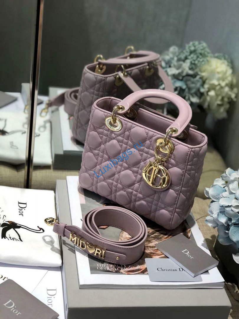 Dior Small Lady My ABCDior Bag Lambskin M0538 Light Purple | dior m0538 small lady my abcdior bag lambskin light purple 2