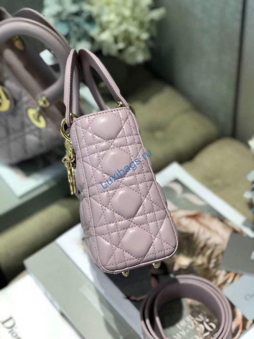 Dior Small Lady My ABCDior Bag Lambskin M0538 Light Purple | dior m0538 small lady my abcdior bag lambskin light purple 3