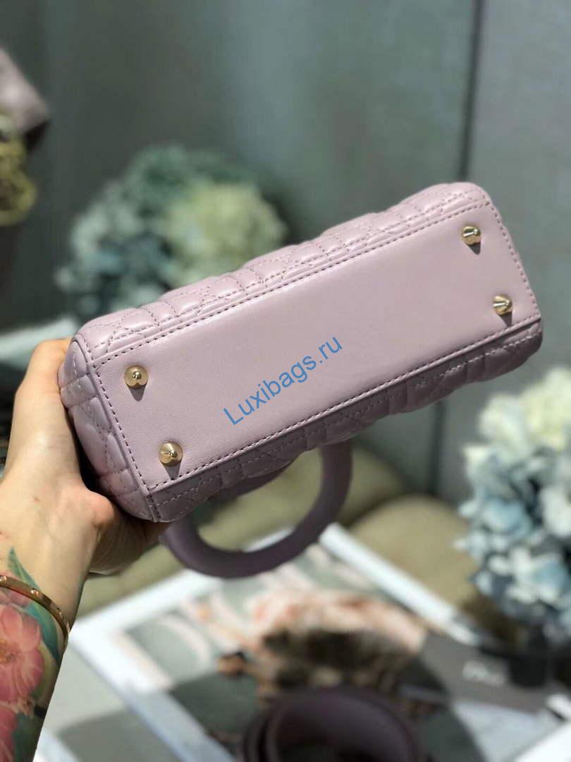 Dior Small Lady My ABCDior Bag Lambskin M0538 Light Purple | dior m0538 small lady my abcdior bag lambskin light purple 4