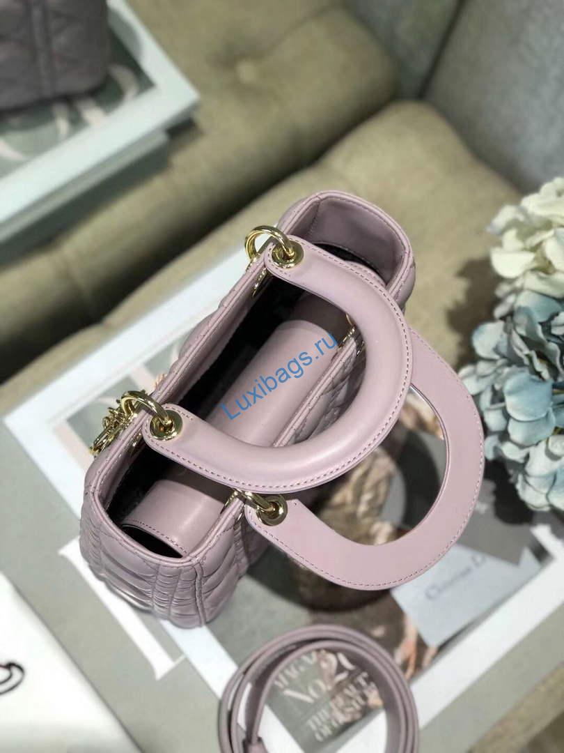 Dior Small Lady My ABCDior Bag Lambskin M0538 Light Purple | dior m0538 small lady my abcdior bag lambskin light purple 5