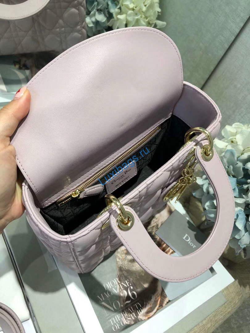 Dior Small Lady My ABCDior Bag Lambskin M0538 Light Purple | dior m0538 small lady my abcdior bag lambskin light purple 7