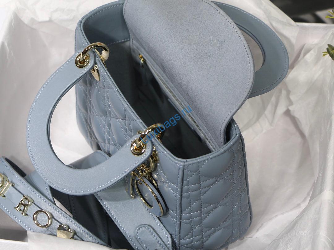 Dior Small Lady My ABCDior Bag Lambskin M0538 logo blue | dior m0538 small lady my abcdior bag lambskin logo blue 9