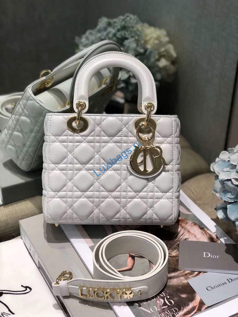 Dior Small Lady My ABCDior Bag Lambskin M0538 White | dior m0538 small lady my abcdior bag lambskin white 3