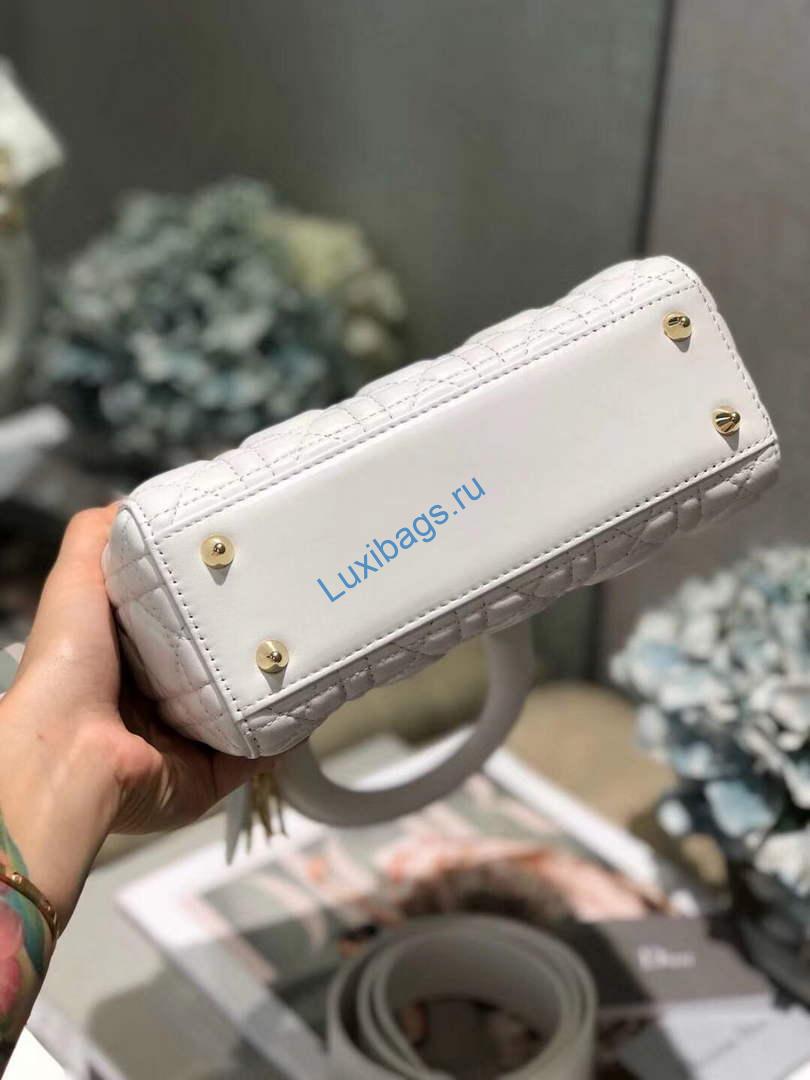 Dior Small Lady My ABCDior Bag Lambskin M0538 White | dior m0538 small lady my abcdior bag lambskin white 6