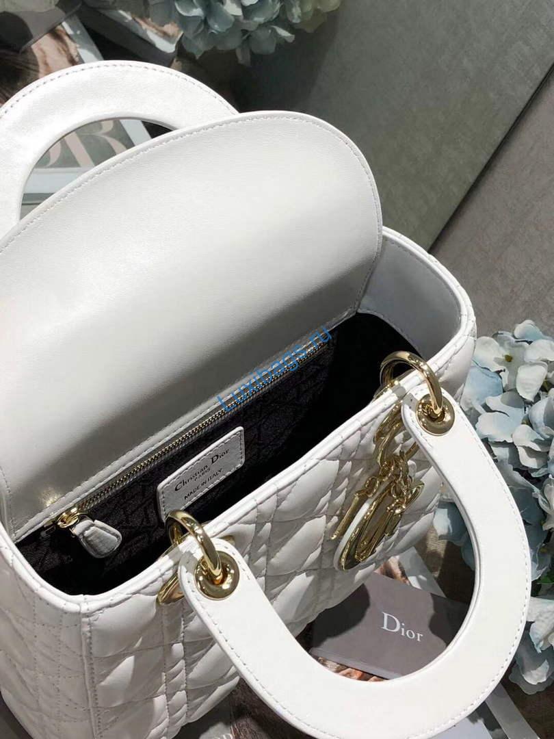 Dior Small Lady My ABCDior Bag Lambskin M0538 White | dior m0538 small lady my abcdior bag lambskin white 9