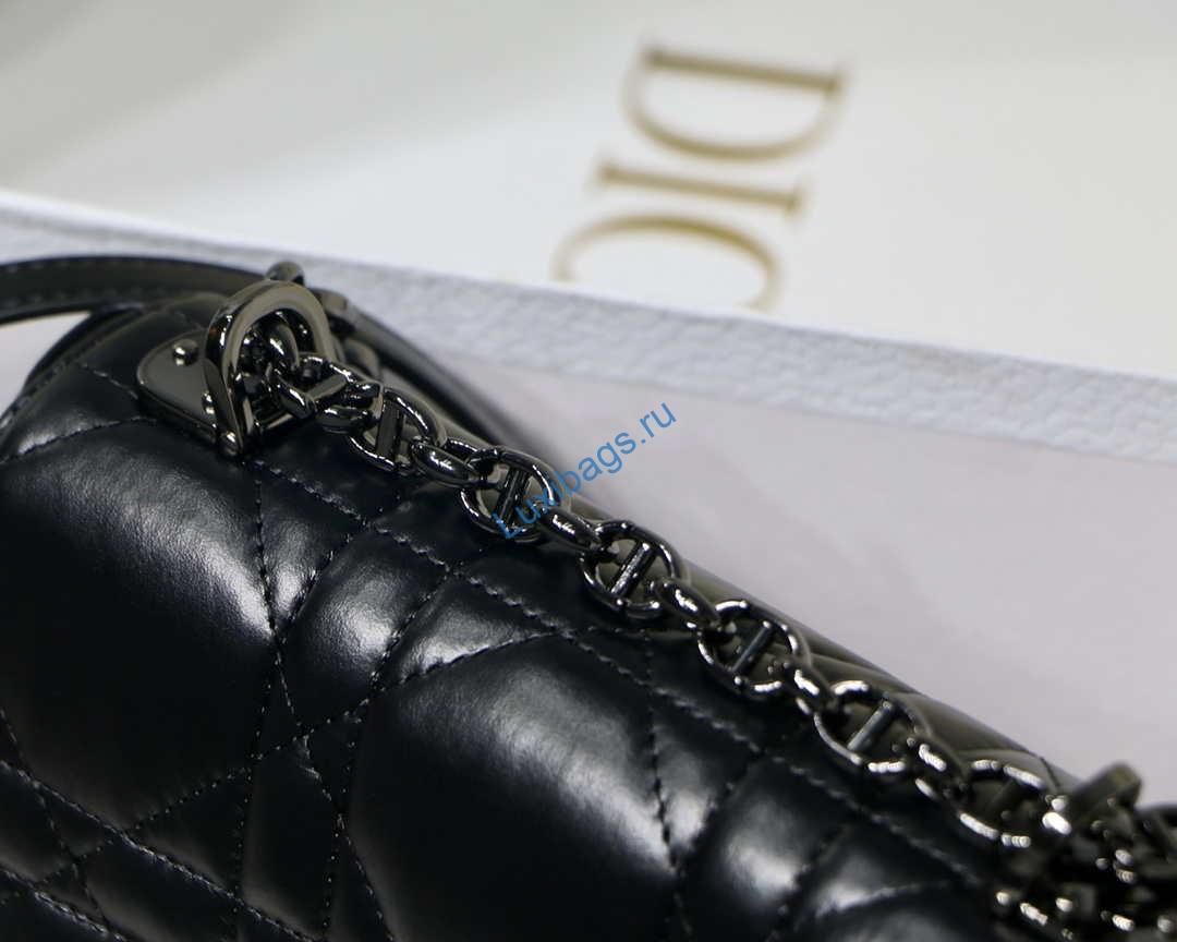 Dior M9241 Small Quilted Macrocannage Calfskin Black | dior m9241 small quilted macrocannage calfskin 032