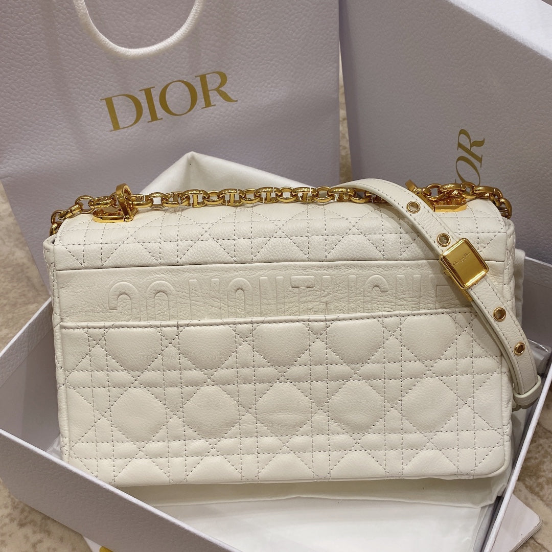 Dior Medium Caro Bag Calfskin M9242 White | dior m9242 medium caro bag calfskin 21