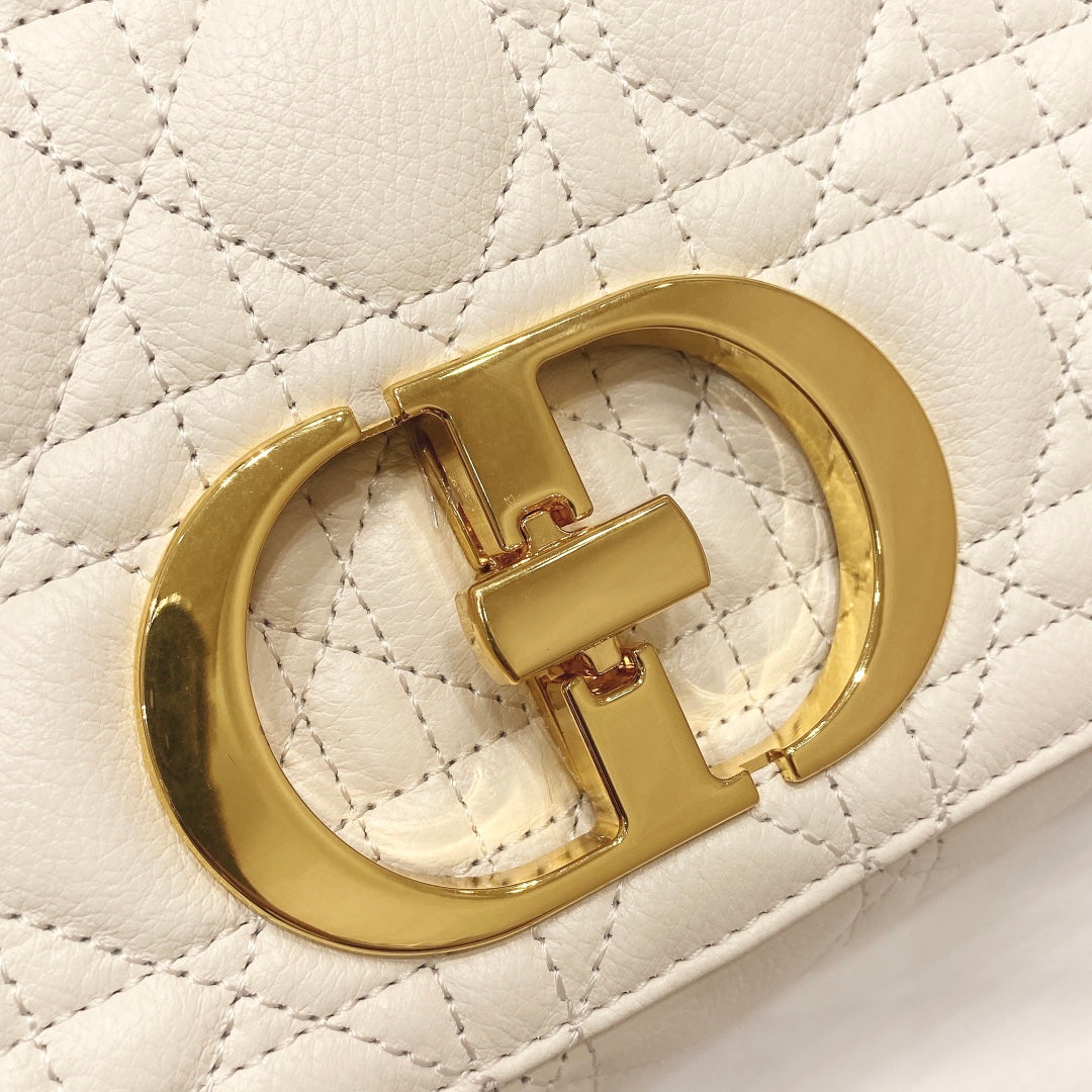 Dior Medium Caro Bag Calfskin M9242 White | dior m9242 medium caro bag calfskin 25