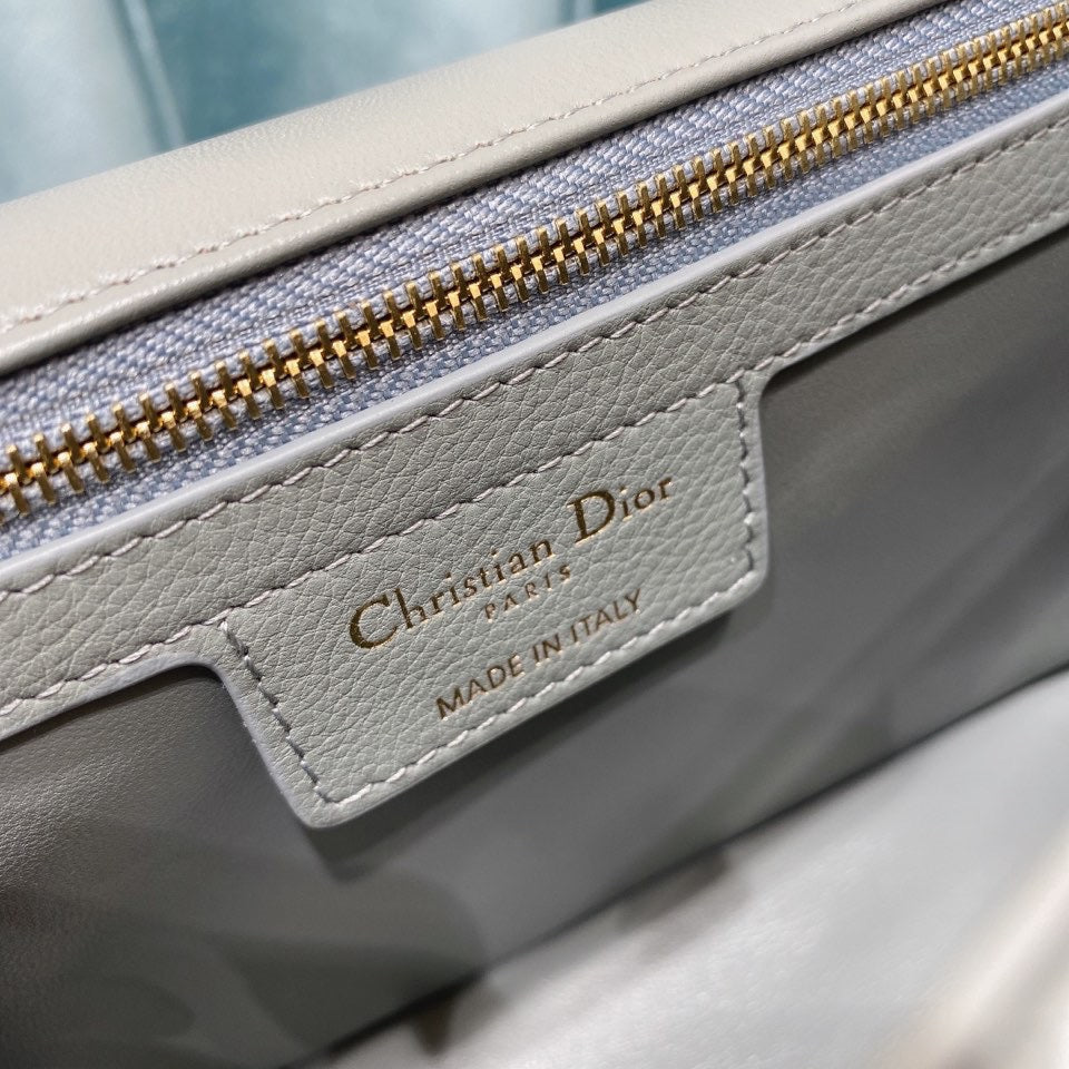 Dior Medium Caro Bag Calfskin M9242 Gray | dior m9242 medium caro bag calfskin 45