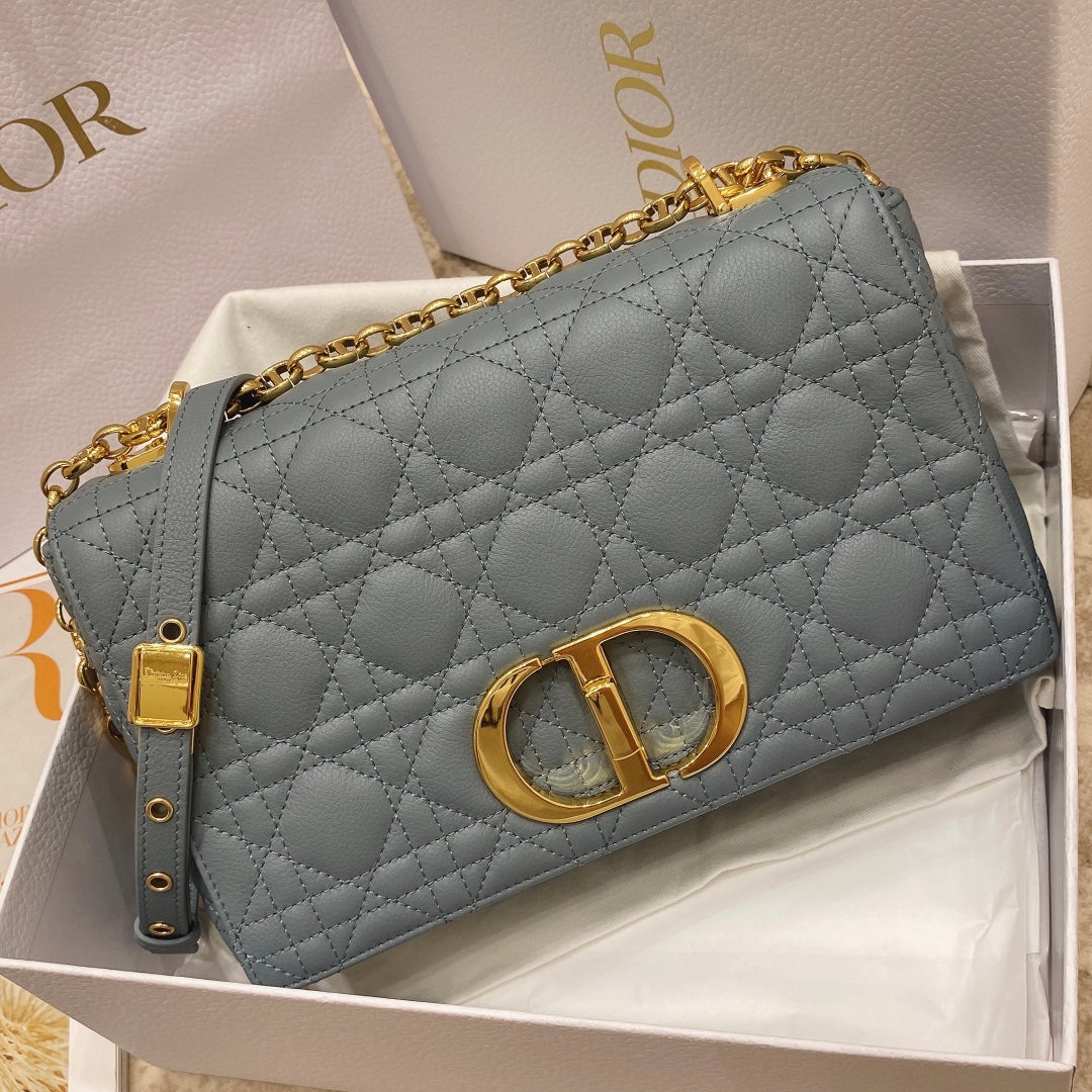 Dior Medium Caro Bag Calfskin M9242 Blue | dior m9242 medium caro bag calfskin 47