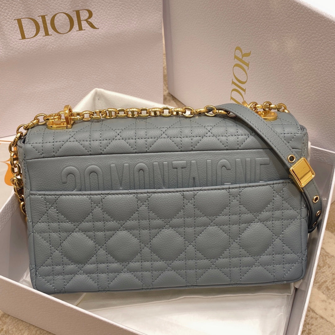 Dior Medium Caro Bag Calfskin M9242 Blue | dior m9242 medium caro bag calfskin 48