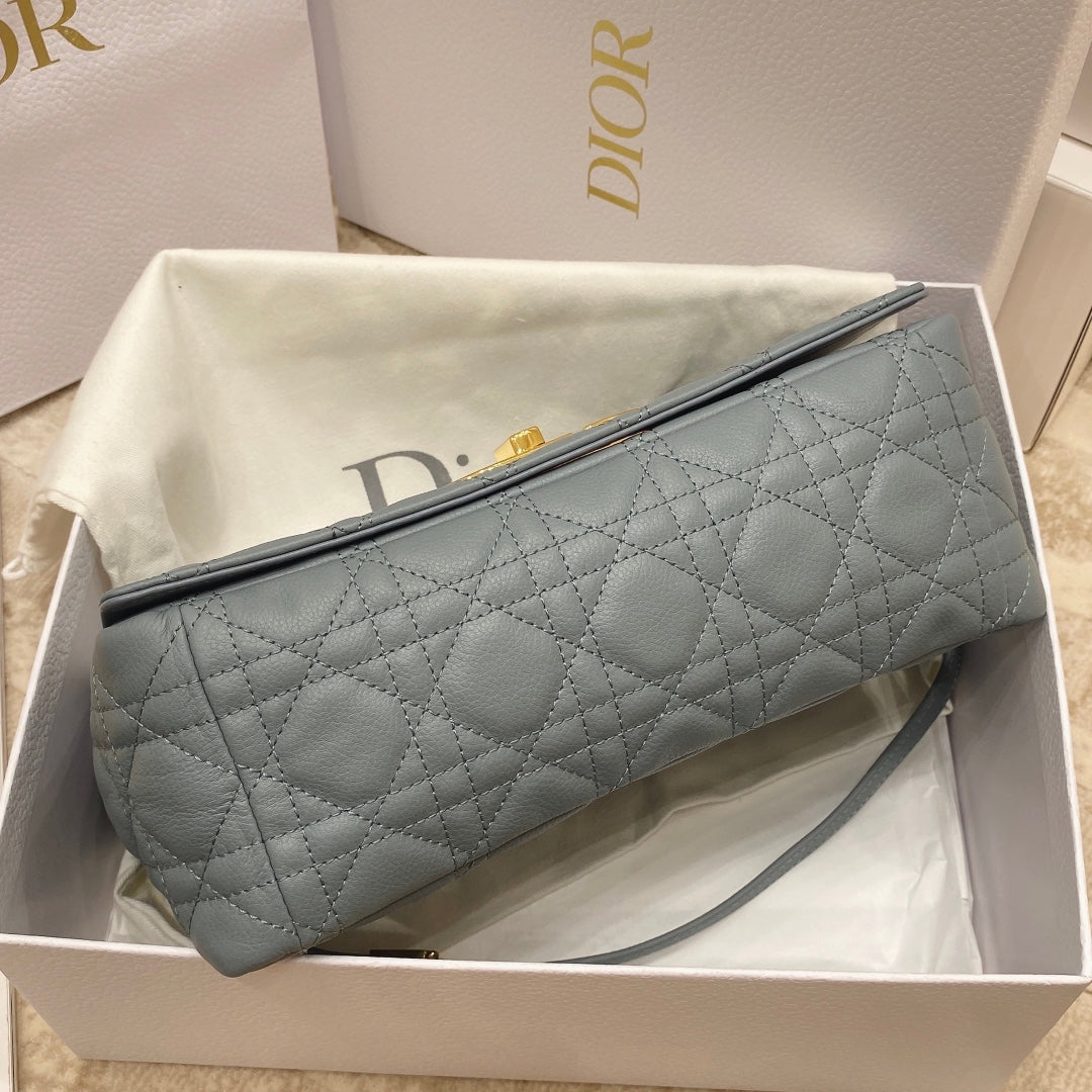 Dior Medium Caro Bag Calfskin M9242 Blue | dior m9242 medium caro bag calfskin 51