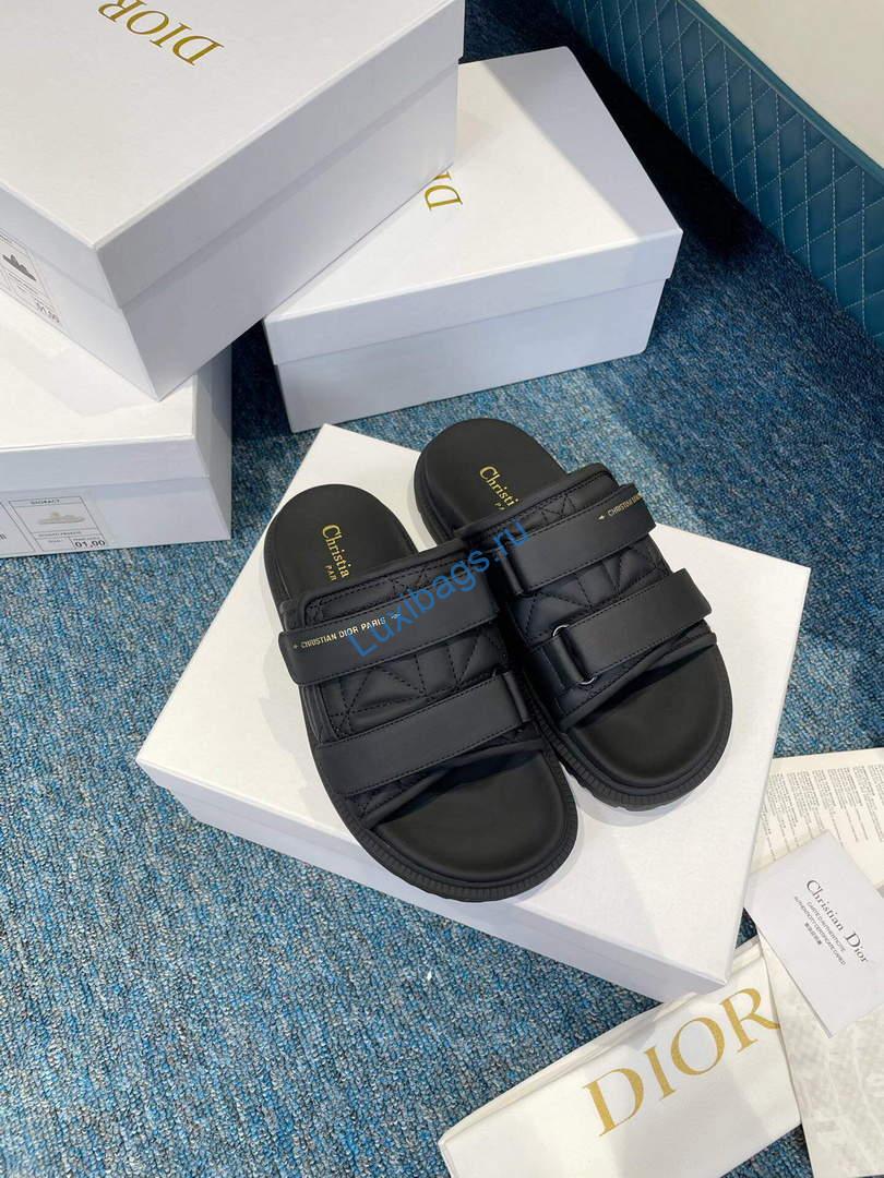 Dior Women's Shoes DIO(R) Evolution Slide Quilted Cannage KCQ716CQC Black | dior womens shoes dior evolution slide quilted cannage kcq716cqc 013