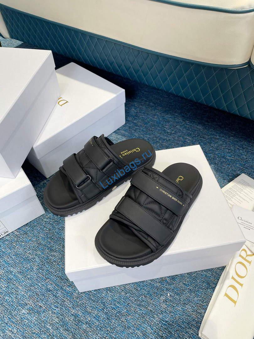 Dior Women's Shoes DIO(R) Evolution Slide Quilted Cannage KCQ716CQC Black | dior womens shoes dior evolution slide quilted cannage kcq716cqc 014