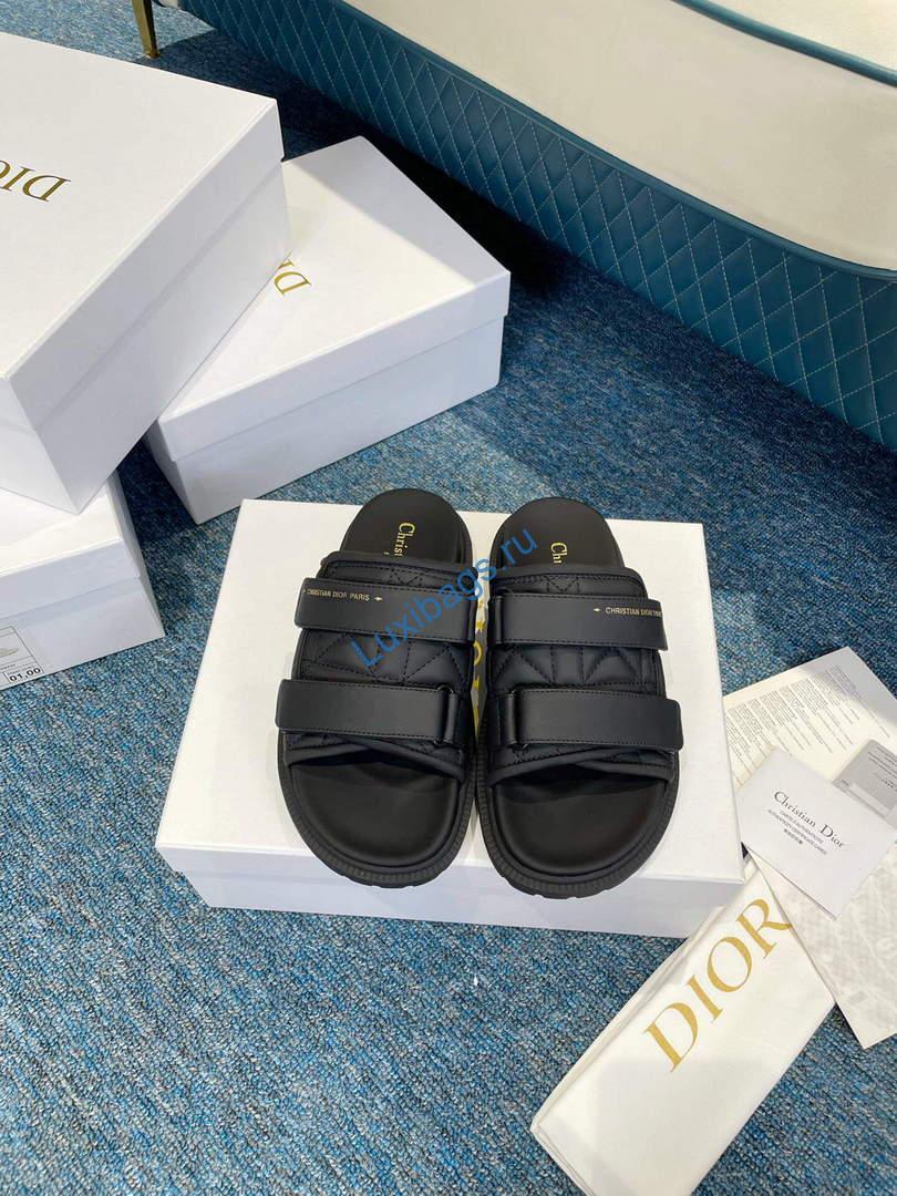 Dior Women's Shoes DIO(R) Evolution Slide Quilted Cannage KCQ716CQC Black | dior womens shoes dior evolution slide quilted cannage kcq716cqc 015