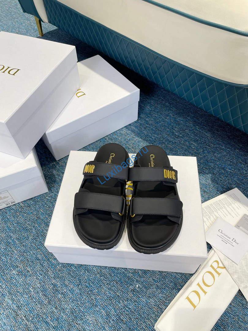 Dior Women's Shoes Dioract Slide Black Lambskin KCQ718LAB | dior womens shoes dioract slide black lambskin kcq718lab 003