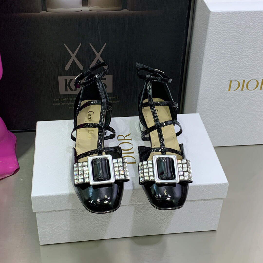 Dior Women's Shoes La Parisienne Dior Ballerina Flat KDB736PMI Black | dior womens shoes la parisienne dior ballerina flat kdb736pmi black 002