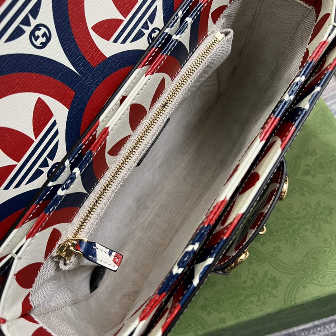 Gucci adidas x Gucci Horsebit 1955 shoulder bag 602204 blue and red leather | gucci 602204 adidas x gucci horsebit 1955 shoulder bag blue and red leather 08
