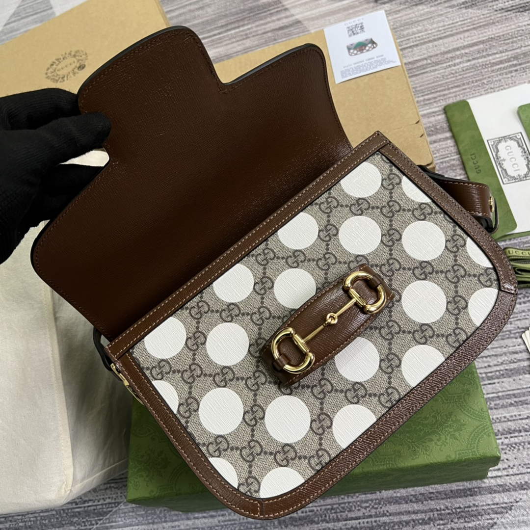 Gucci Horsebit 1955 shoulder bag Beige with 602204 brown leather | gucci 602204 horsebit 1955 shoulder bag beige with brown leather 1 08