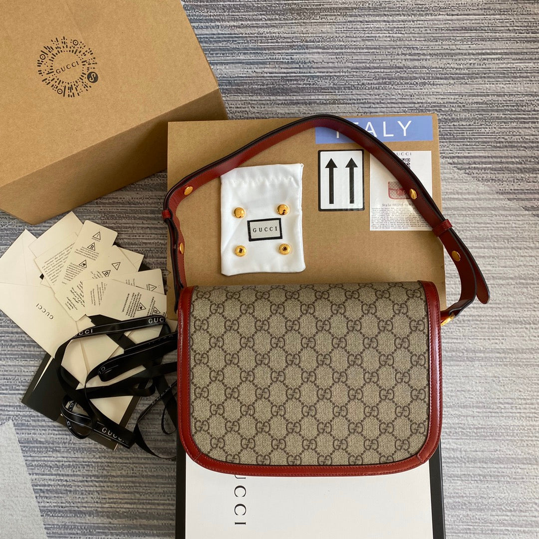 Gucci Horsebit 1955 shoulder bag 602204 Beige with red leather | gucci 602204 horsebit 1955 shoulder bag beige with red leather 02