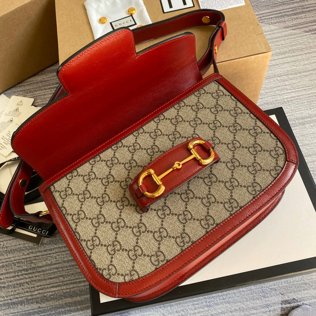 Gucci Horsebit 1955 shoulder bag 602204 Beige with red leather | gucci 602204 horsebit 1955 shoulder bag beige with red leather 06
