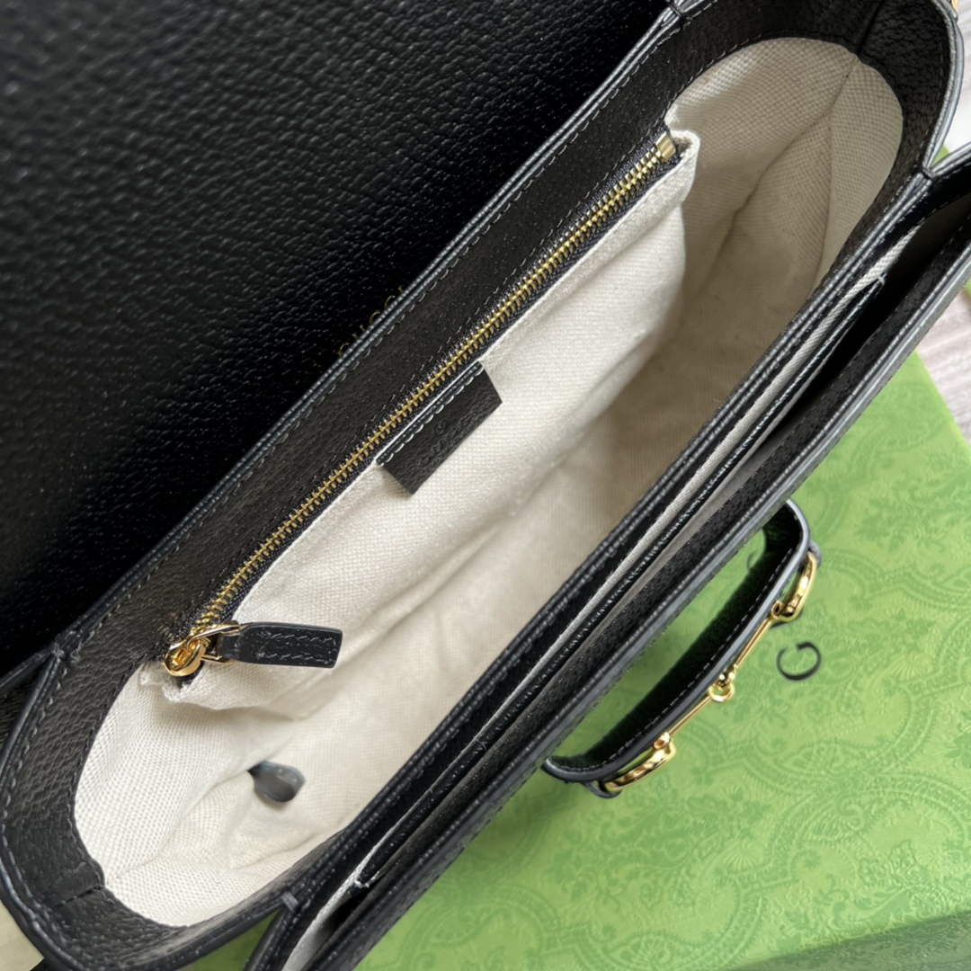 Gucci Horsebit 1955 shoulder bag 602204 Black and ivory GG denim jacquard | gucci 602204 horsebit 1955 shoulder bag black and ivory gg denim jacquard 08