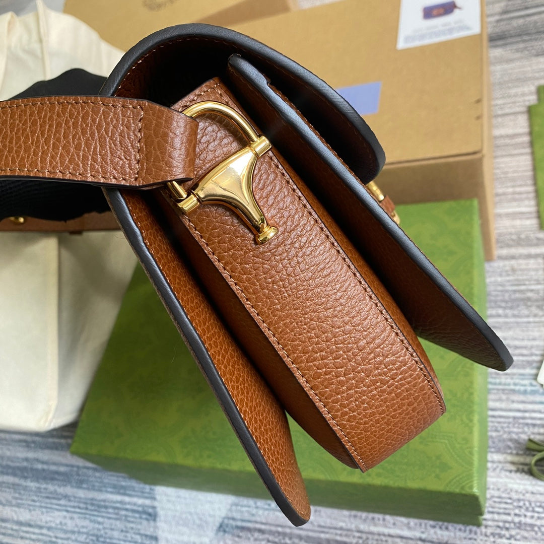Gucci Horsebit 1955 shoulder bag 602204 blue with brown leather | gucci 602204 horsebit 1955 shoulder bag blue with brown leather 03