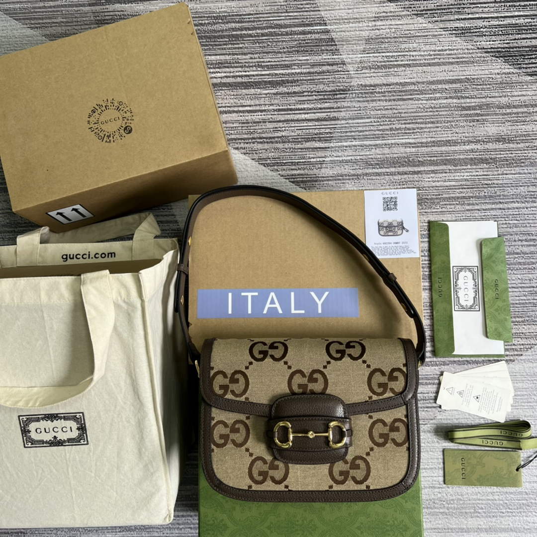 Gucci Horsebit 1955 shoulder bag 602204 brown with brown leather | gucci 602204 horsebit 1955 shoulder bag brown with brown leather 01