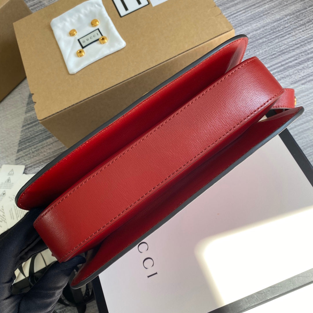 Gucci Horsebit 1955 shoulder bag 602204 Red leather | gucci 602204 horsebit 1955 shoulder bag red leather 05