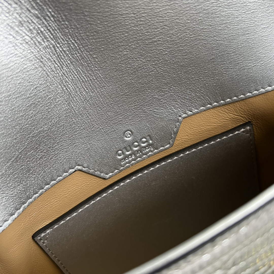 Gucci 675801 Horsebit 1955 lizard mini bag silver leather | gucci 675801 horsebit 1955 lizard mini bag silver leather 09