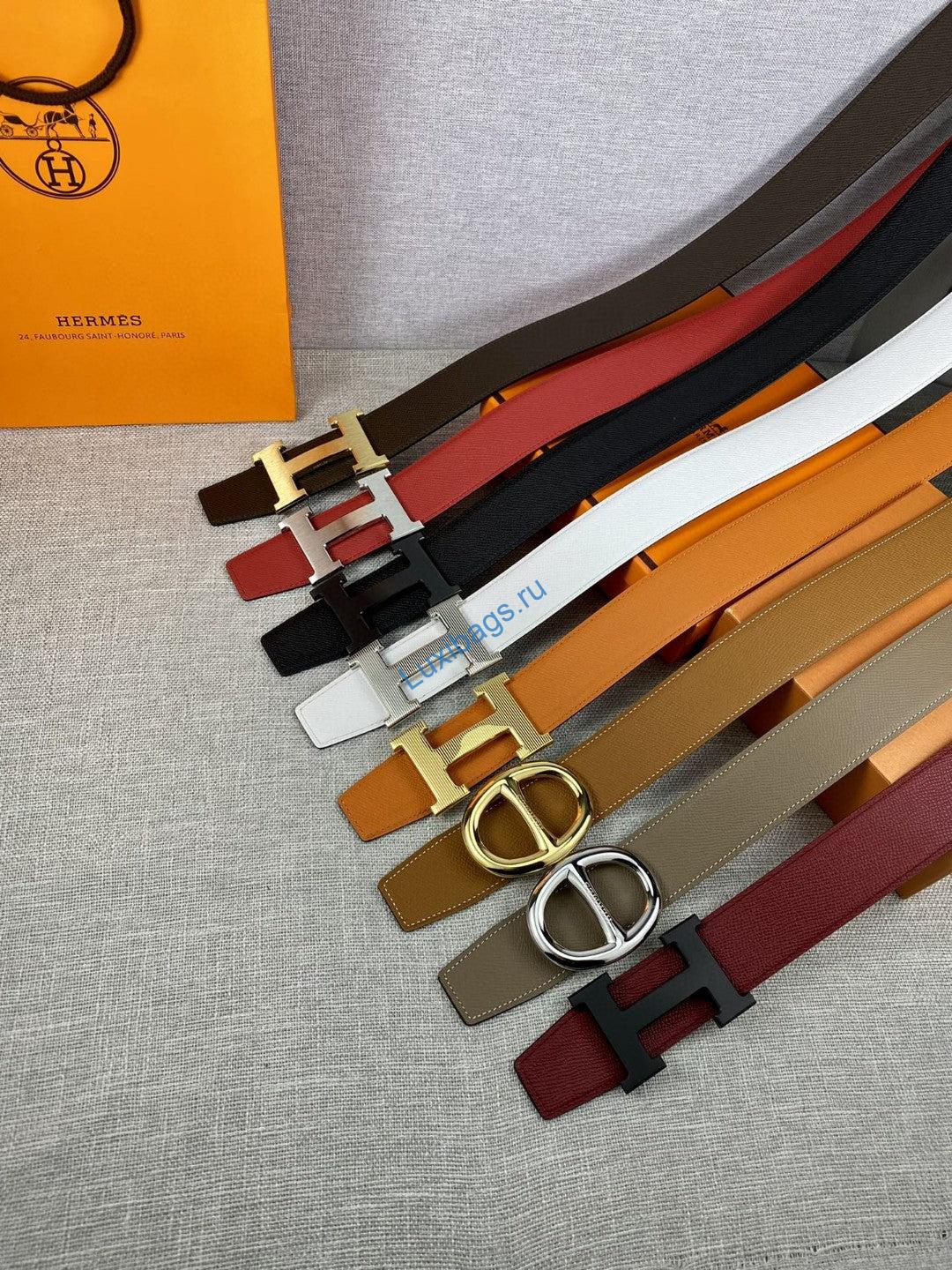 Hermes H074562CUZ3 Constance belt buckle & Reversible leather strap 38 mm H990025