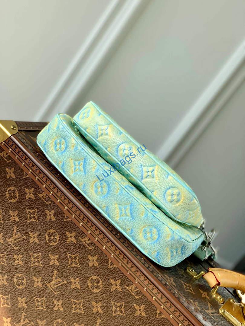 LV M46180 Louis Vuitton Multi Pochette Accessoires Vert d'eau Green | lv m46180 louis vuitton multi pochette accessoires vert deau green 005