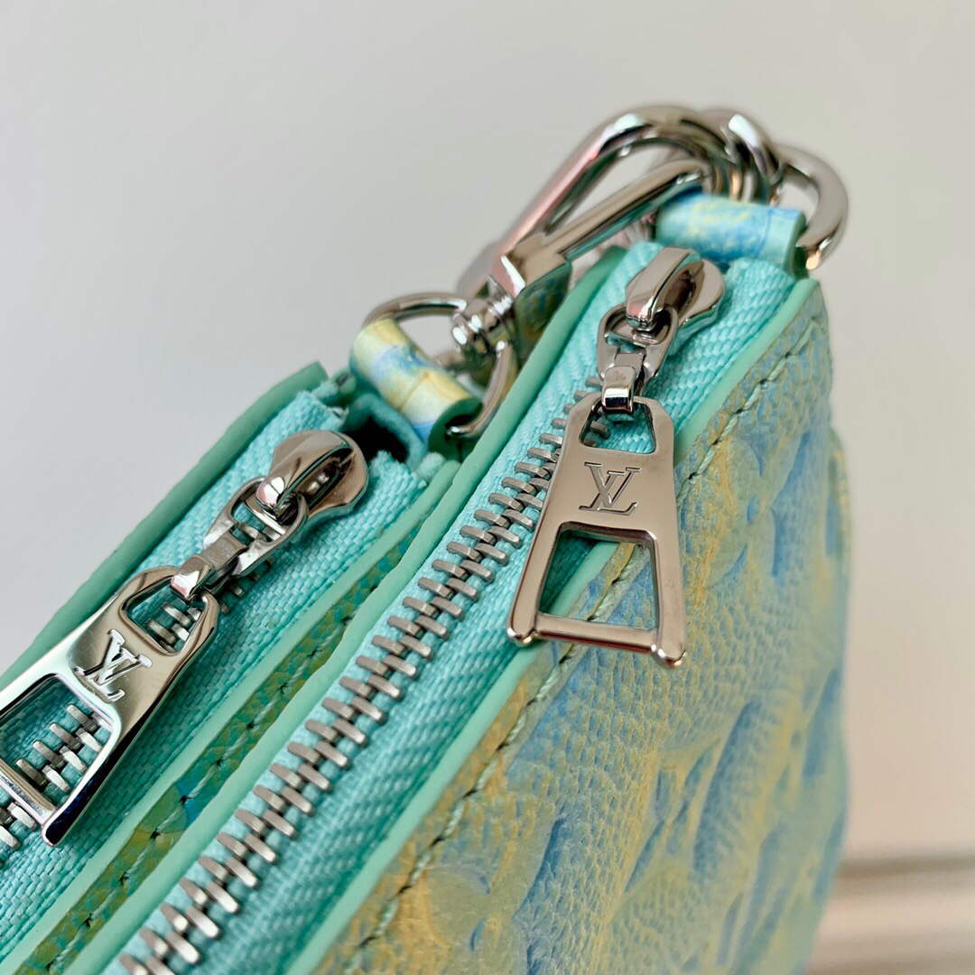 LV M46180 Louis Vuitton Multi Pochette Accessoires Vert d'eau Green | lv m46180 louis vuitton multi pochette accessoires vert deau green 008