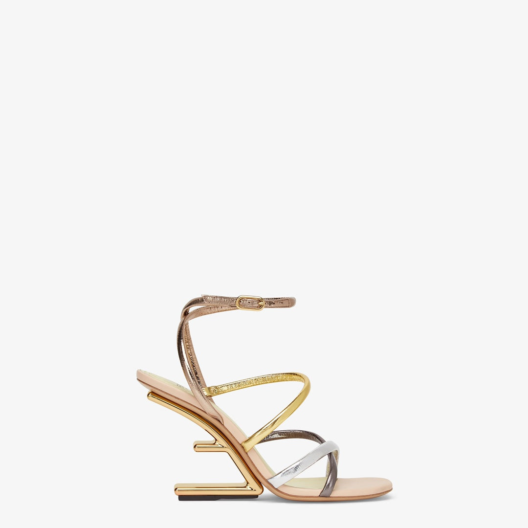 Fendi 8X8274 First Light Pink nappa leather 95 mm high-heeled sandals | fendi 8x8274 first pink nappa leather 95 mm high heeled sandals 026