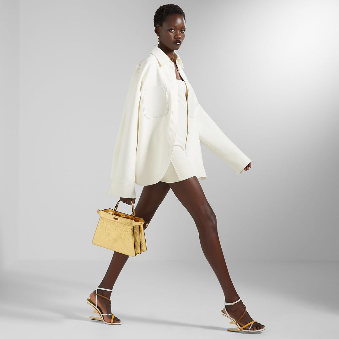 Fendi 8X8274 First White nappa leather 95 mm high-heeled sandals | fendi 8x8274 first pink nappa leather 95 mm high heeled sandals 035