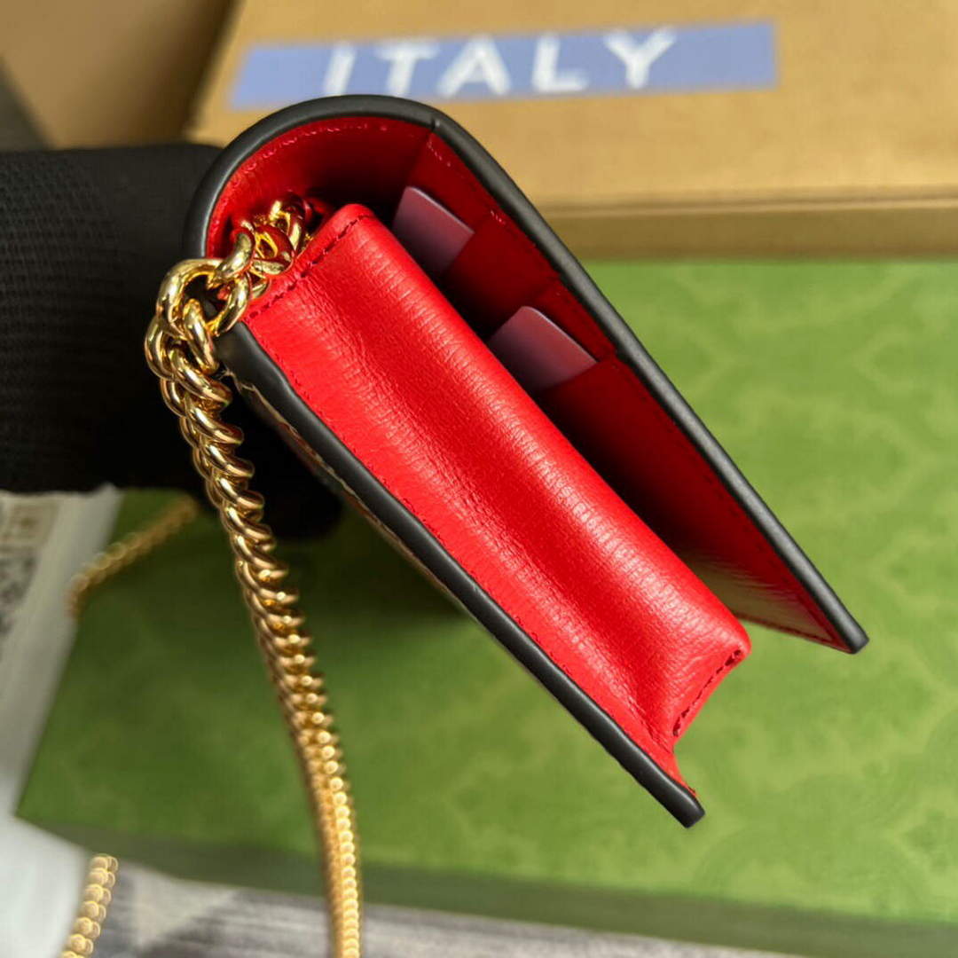 Gucci 621892 Adidas x Gucci wallet with Horsebit chain | gucci 621892 adidas x gucci wallet with chain 004