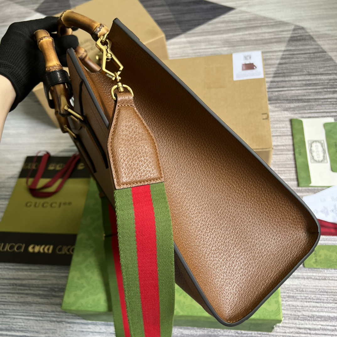 Gucci 678842 Diana medium tote bag Brown | gucci 678842 diana medium tote bag brown 003
