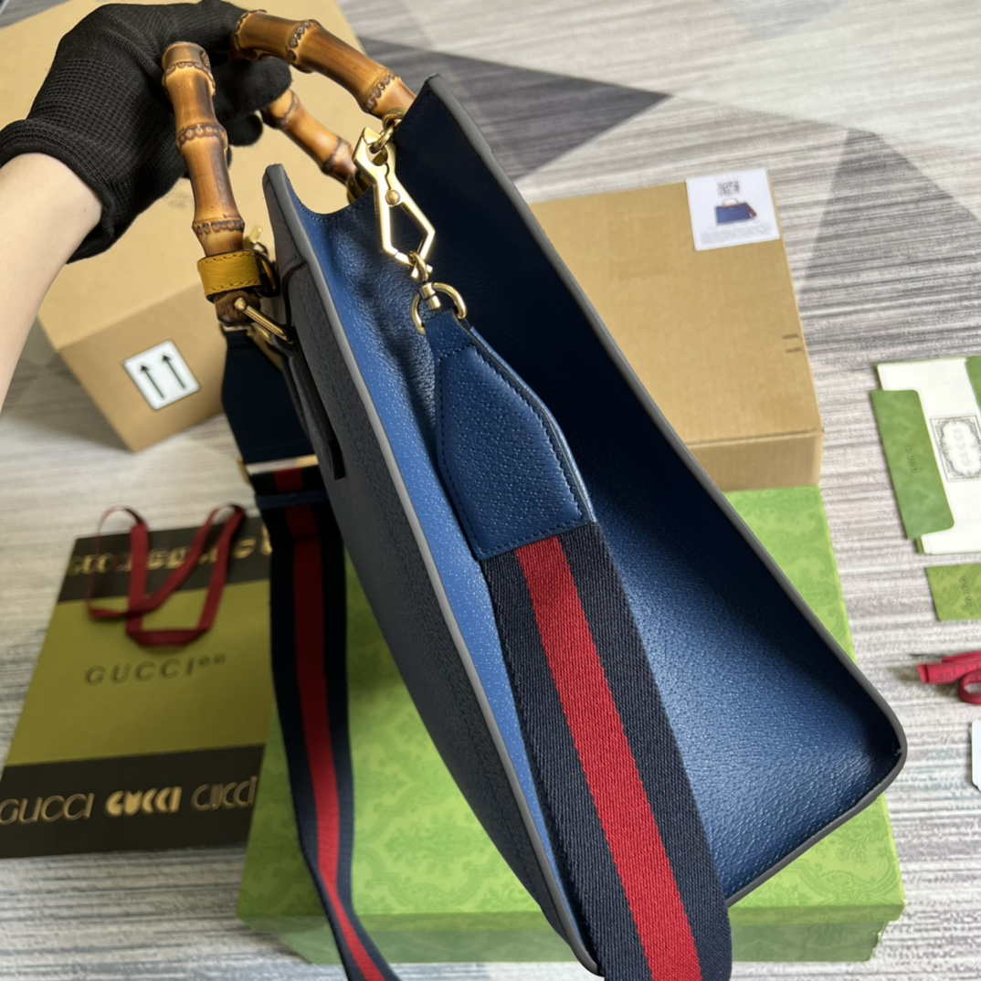 Gucci 678842 Diana medium tote bag Blue | gucci 678842 diana medium tote bag navy blue 003