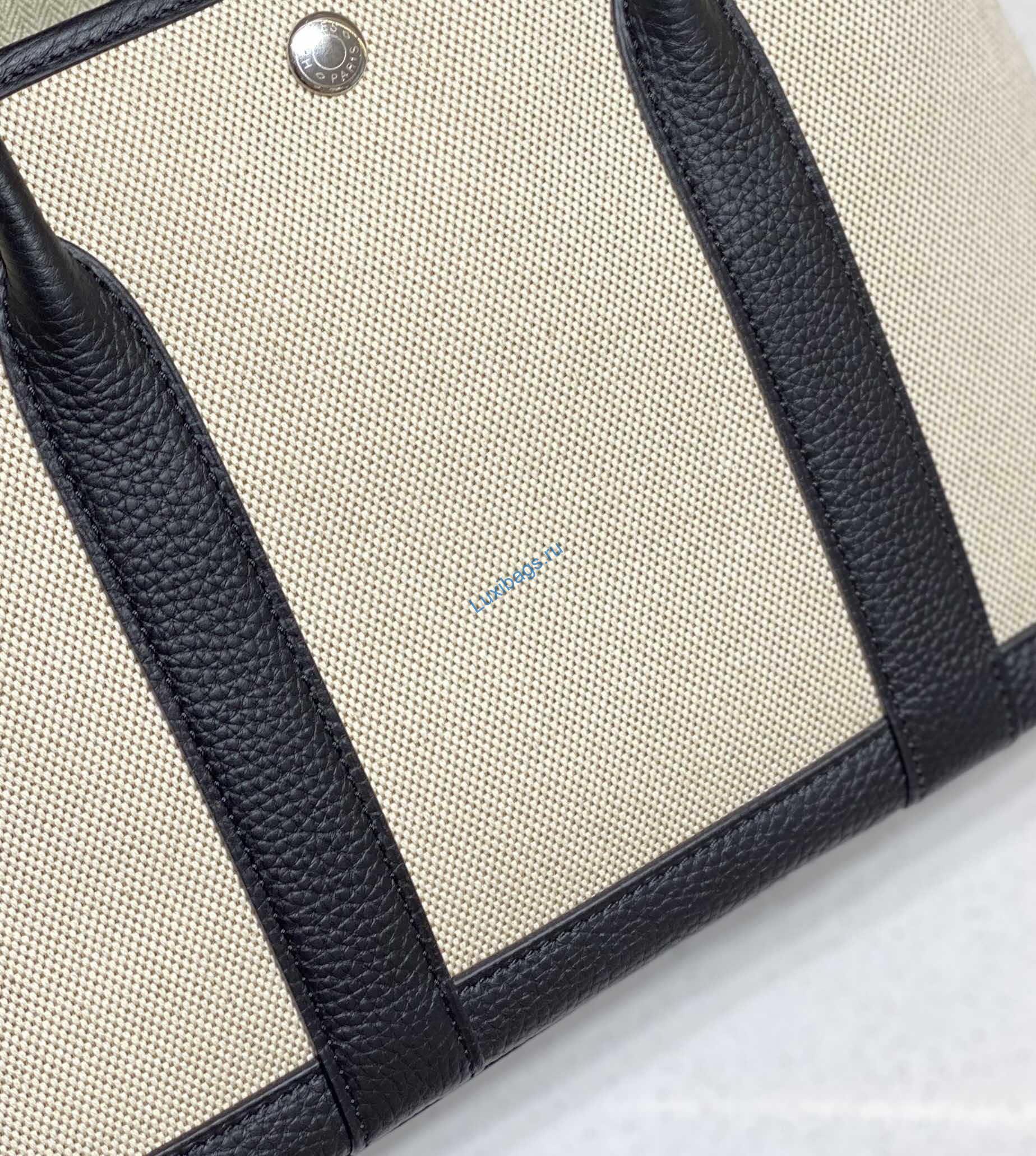 Hermes Beige Canvas Garden Party 30cm Bag H239050 | hermes beieg canvas garden party 30cm bag h239050 004