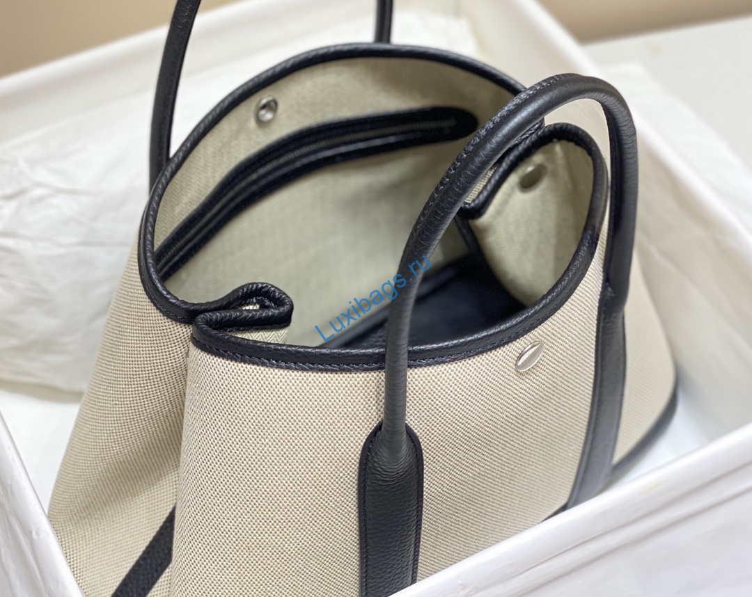 Hermes Beige Canvas Garden Party 30cm Bag H239050 | hermes beieg canvas garden party 30cm bag h239050 009
