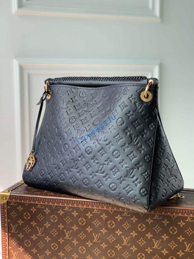 LV M41066 Louis Vuitton Artsy MM Handbag Black Brown | lv m41066 louis vuitton artsy mm handbag 013