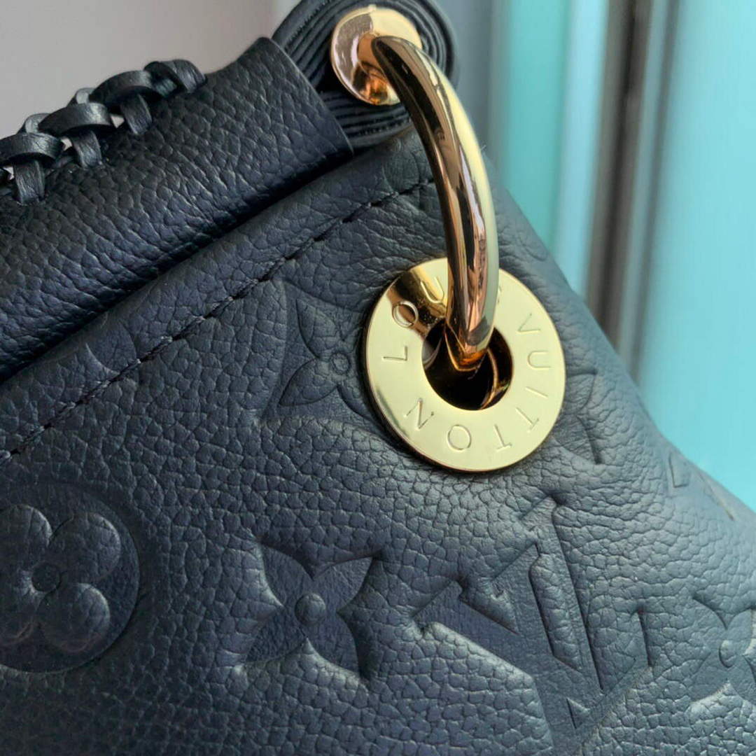 LV M41066 Louis Vuitton Artsy MM Handbag Black Brown | lv m41066 louis vuitton artsy mm handbag 016