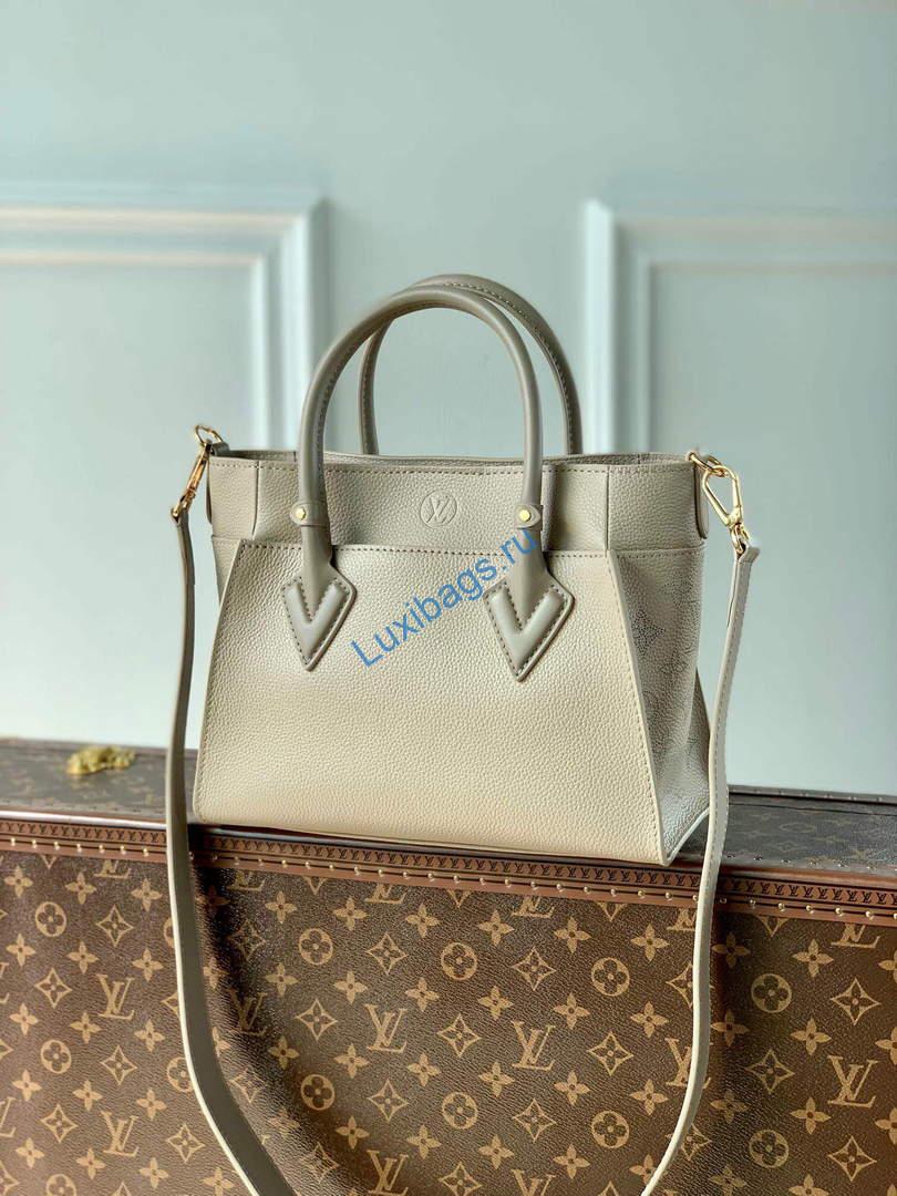 LV M57729 Louis Vuitton On My Side PM Tote Bag Beige | lv m57729 louis vuitton on my side pm tote bag beige 003