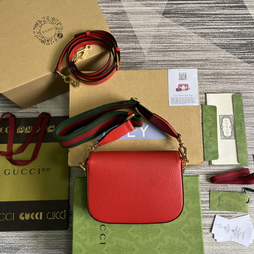 Adidas x Gucci 658574 Horsebit 1955 mini bag red and white leather | adidas x gucci 658574 horsebit 1955 mini bag 11