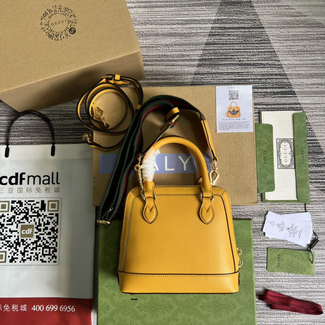 Adidas x Gucci 677212 Horsebit 1955 mini bag Yellow and black leather | adidas x gucci 677212 horsebit 1955 mini bag 29