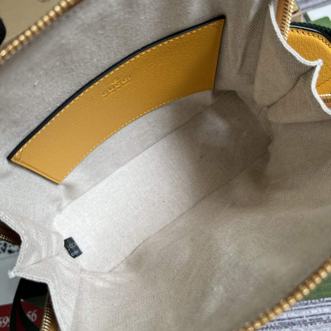 Adidas x Gucci 677212 Horsebit 1955 mini bag Yellow and black leather | adidas x gucci 677212 horsebit 1955 mini bag 36