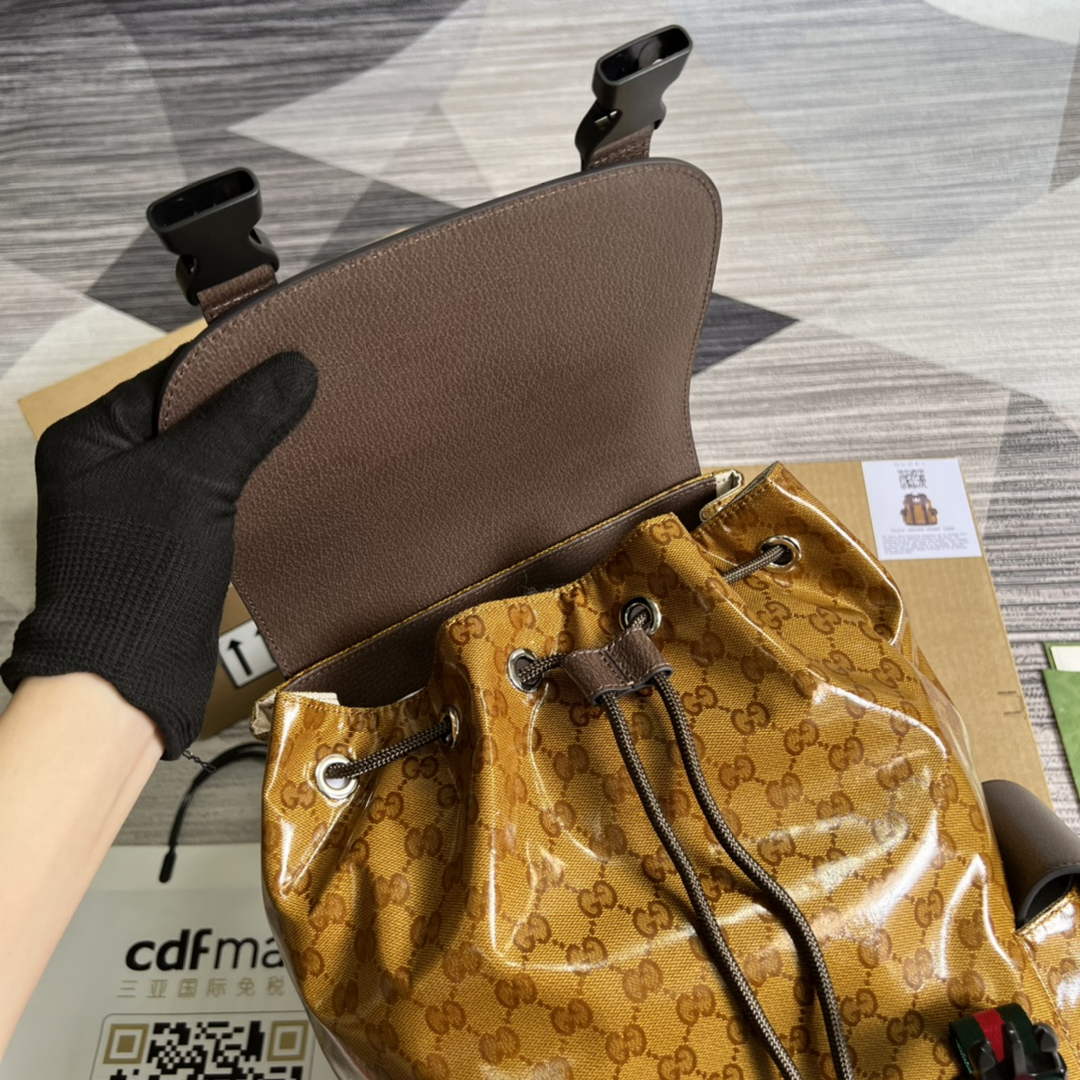 Adidas x Gucci backpack ‎495563 Beige and brown | adidas x gucci backpack 495563 beige and brown 08