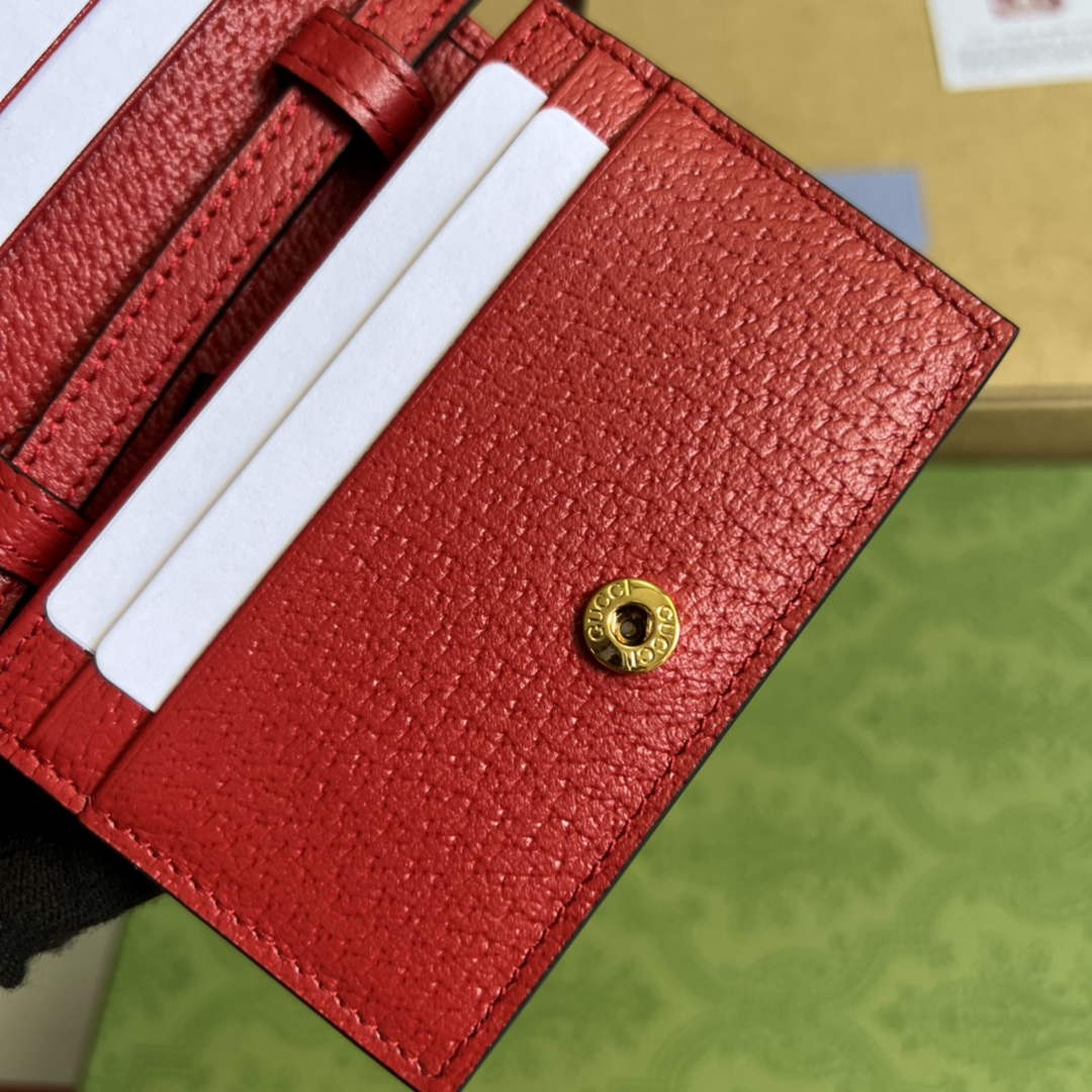 Adidas x Gucci card case with Horsebit 702248 Off-white and red leather | adidas x gucci card case with horsebit 702248 26