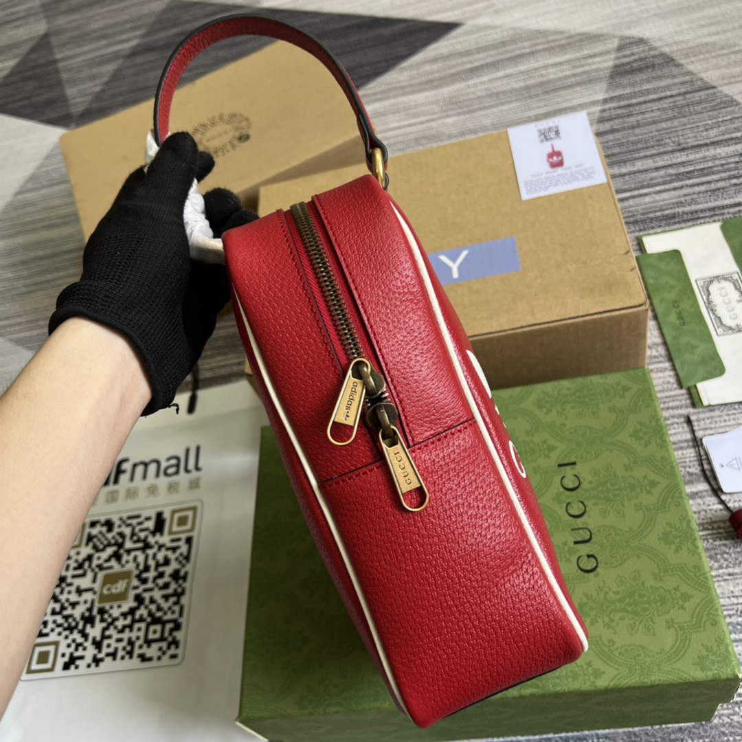 Adidas x Gucci mini top handle bag 702387 Red leather | adidas x gucci mini top handle bag 702387 21